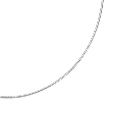 Necklace Cable Silver 925 - Maille omega 1.4mm - 45cm