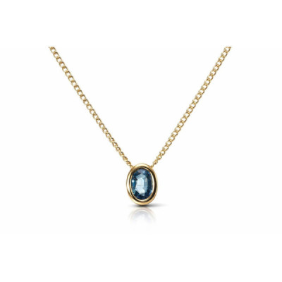 Necklace Yellow Gold 750 Sapphire