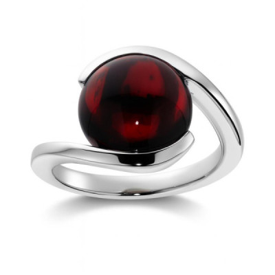 Garnet,Cabochon Rond,Bague,Anneau