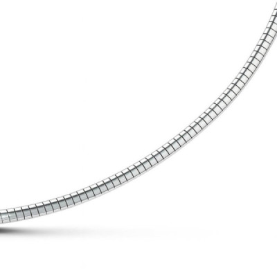 Necklace Cable Silver 925 - Maille omega 2.3mm - 45cm